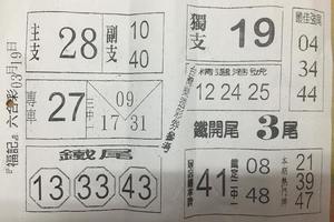 3/19福記>>>>六合彩參考看看