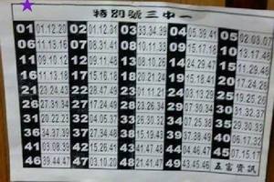 3/22特別號三中一******六合彩參考看