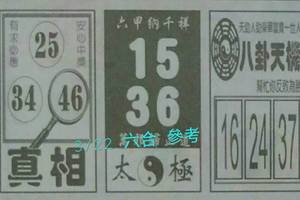 3/22真相>>太極>>>八卦天機>>>六合彩參考看