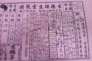 3/24玄楊保生堂籤詩>>>>六合彩參考看