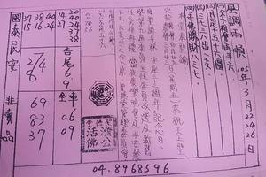 3/24聖德堂濟公活佛>>>>>六合彩參考看