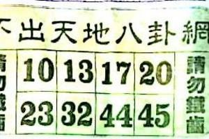 3/24不出天地八卦網****六合彩參考看