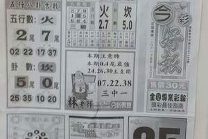 3/24今彩好報>>>>參考看看祝今晚中頭獎