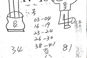 3/26 明牌請洽各大書局~~~六合彩參考