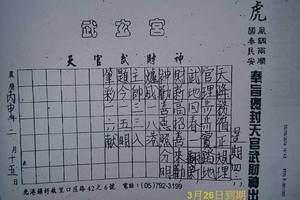 3/26武玄宮>>>六合彩參考看>>祝大家發財