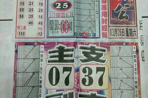 3/26石頭公~六合彩參考