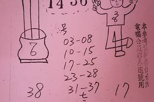 3/29明牌請洽各大書局~六合彩參考看