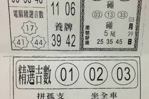 3/29六合彩>>>>精選吉數>>>參考看(((((祝中三星)))))