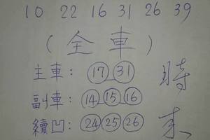 3/31今彩539參考看(((((祝中頭獎)))))