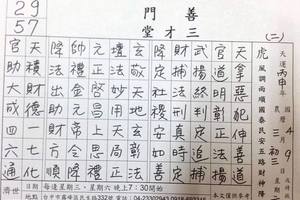 4/17善門三才堂~六合彩參考