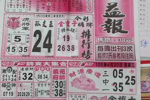 4/20今彩539(((公益彩報)))>>>參考看>>祝大家今晚中800萬頭獎