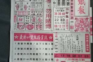 1/28台北鐵報+168先鋒報~六合彩參考看看