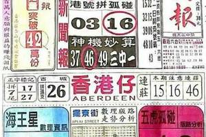 2/25中國新聞報~六合彩參考看