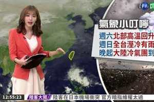 週六北部高溫回升 週日全台濕冷有雨