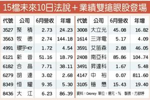 15檔法說+業績雙靚 超吸睛