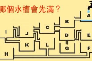 這個益智問題「哪個水槽會先滿？」幾乎沒有人答對，神網友做出模型才發現正解居然是…