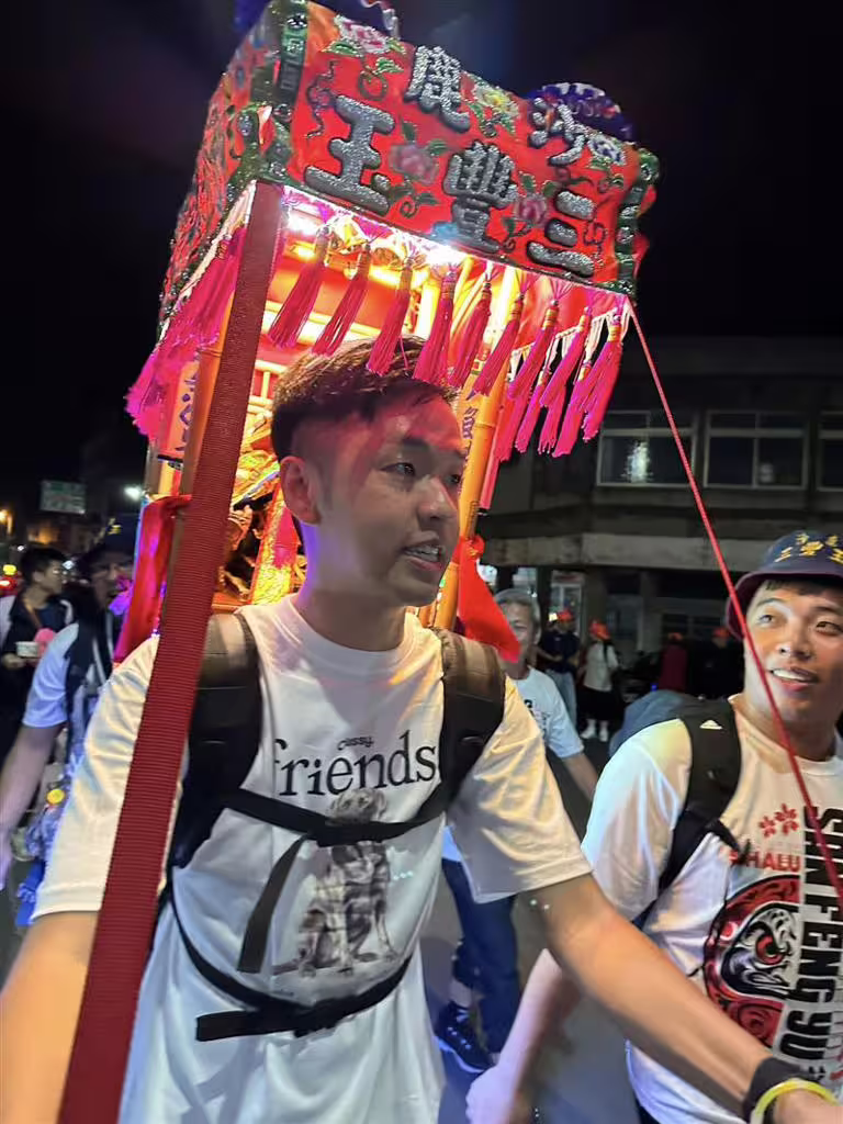 香蕉參加白沙屯媽祖活動。(圖/翻攝自香蕉臉書) 香蕉參加白沙屯媽祖活動。(圖/翻攝自香蕉臉書)