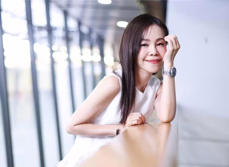 彭佳慧個性孝順又暖心,跟家人感情深厚。(陳俊吉攝) 彭佳慧個性孝順又暖心,跟家人感情深厚。(陳俊吉攝)