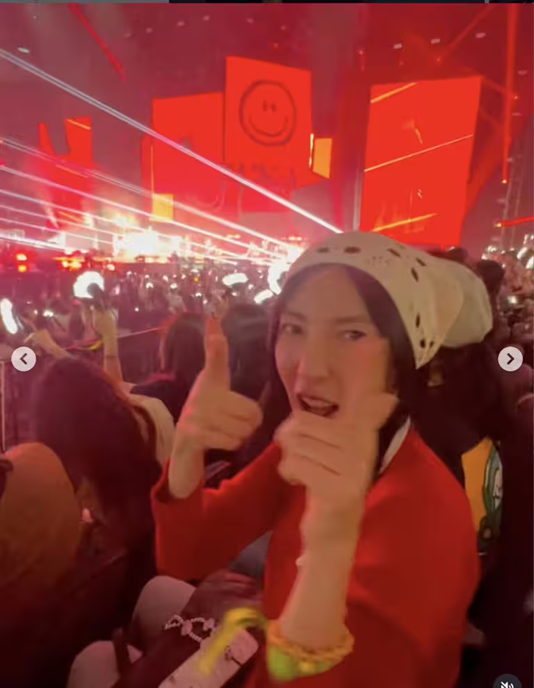楊謹華朝聖GD演唱會。(圖/翻攝自IG) 楊謹華朝聖GD演唱會。(圖/翻攝自IG)