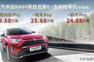 新車｜綜合續航可達1400公里！RAV4榮放雙擎E+正式上市