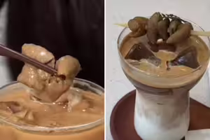 神秘飲料「拿鐵＋肥腸」爆紅！老闆笑：做來不及賣