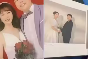 婚照掛客廳　4年後人妻驚見「新娘是陌生人」傻了