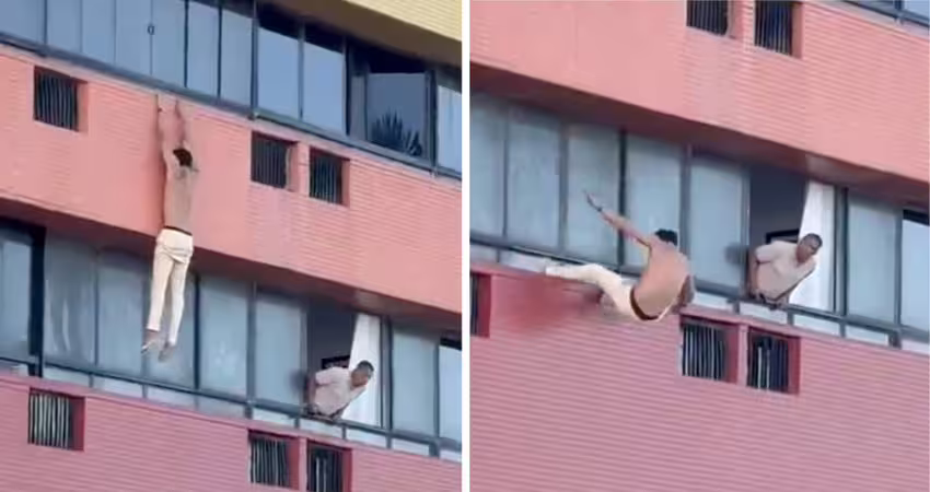 疑偷吃人妻被抓包！小王高樓爬窗　手一滑慘了