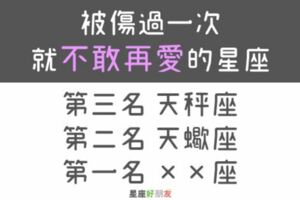 被傷過一次就「不敢再愛」的四大星座！他們已經愛到怕了！