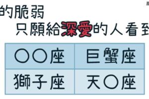 「最深愛的人才能看到自己最脆弱的一面！」這4個星座外人面前超逞強，只有「認定」的人才看的到他的眼淚！
