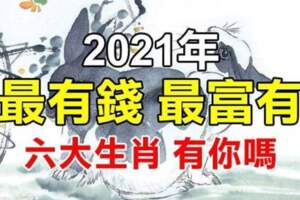 2021年最有錢最富有的六大生肖，有你嗎？