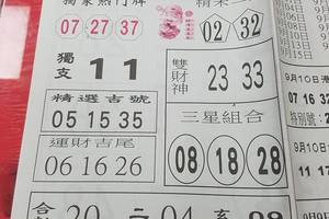 9/12-9/13  台北鐵報-今彩539參考