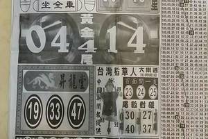 9/13  中國新聞報-大樂透參考