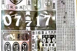 11/1  中國新聞報-大樂透參考