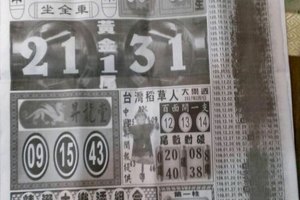 2/7  中國新聞報-大樂透參考