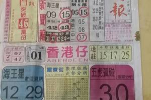 8/1  中國新聞報-六合彩參考