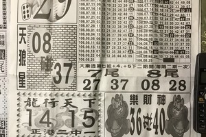 8/25  中國新聞報-大樂透參考