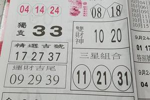 9/28-9/29  台北鐵報-今彩539參考