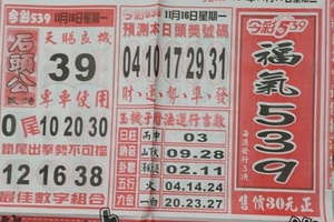 1/6-1/7  台北鐵報+539娛樂報+公益報+福氣539+好報-今彩539參考