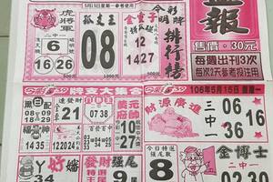 5/15-5/16  公益報-今彩539參考~祝大家中獎