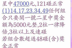 7/15  六合彩通告.jpg祝大家中獎