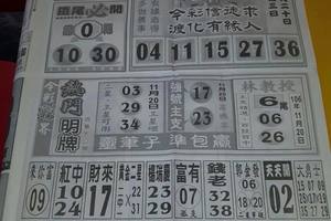 11/20-11/21  今彩好報-今彩539參考