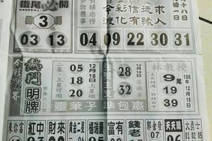 12/18-12/19  今彩好報-今彩539參考