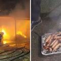 消防員6個月前從火場中英勇救出「一窩小豬」，半年後他們被宰變成「美味香腸」報答消防員。