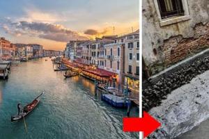 威尼斯運河「沒水了全乾枯」！運河慘缺水第3年「貢多拉沒水划卡死」專家解釋了