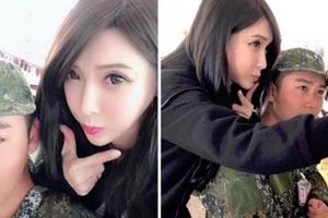 「這是他媽我剁掉！」　長髮辣妹跟小鮮肉兵合照轟動軍營　網友聽到真正年齡震驚了